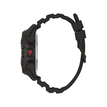 Guess Schwarze Sportuhr aus Harz