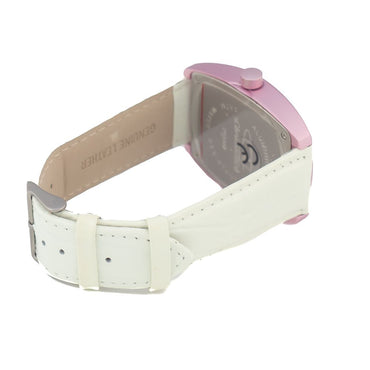 Chronotech Buntes Leder-Kleidungsstück-Armbanduhr