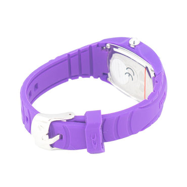 Chronotech Lila Gummiband-Armbanduhr