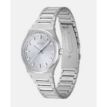 Hugo Boss Silberne Edelstahl-Dress-Uhr