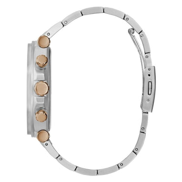Guess Elegante Edelstahl-Armbanduhr in Grau