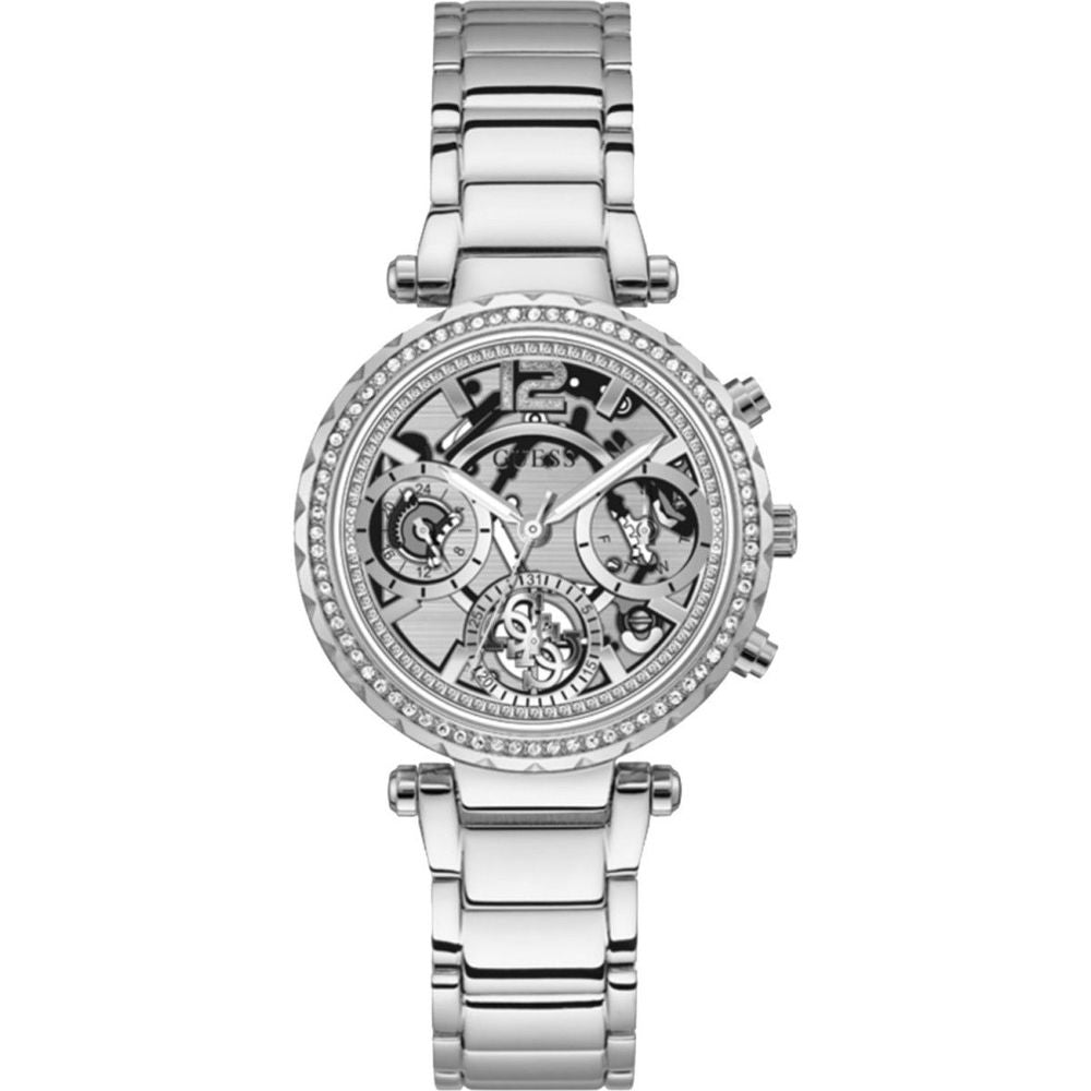 Guess Edelstahl-Armbanduhr in Grau