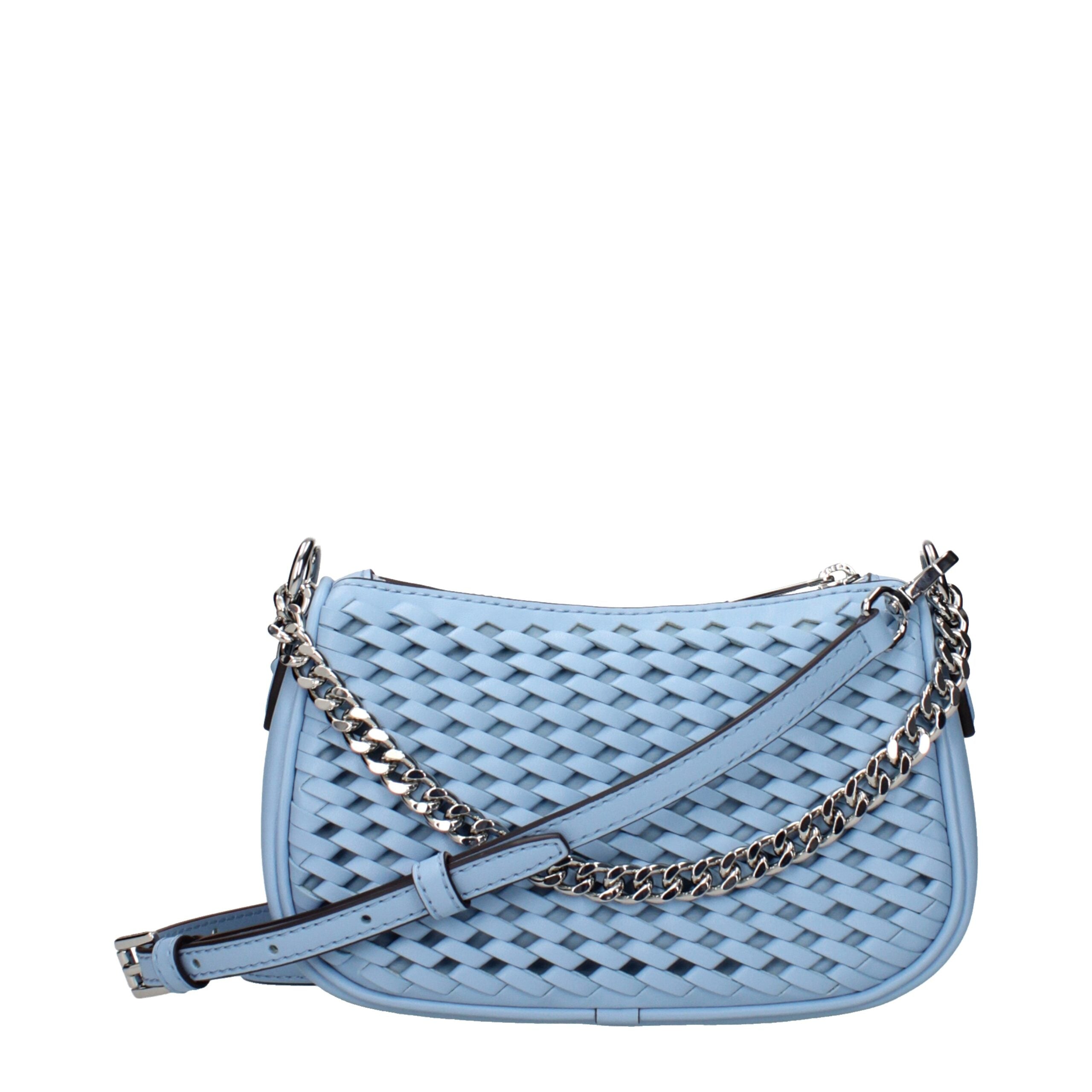 Michael Kors Hellblaue Lederhandtasche