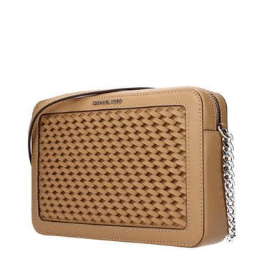 Michael Kors Braune Leder-Umhängetasche