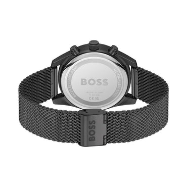 Hugo Boss Schwarze Edelstahl-Dress-Watch