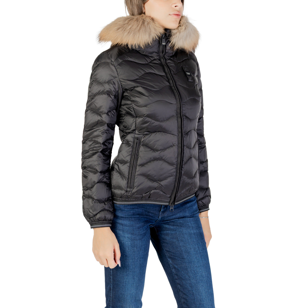 Blauer Jacke Damen