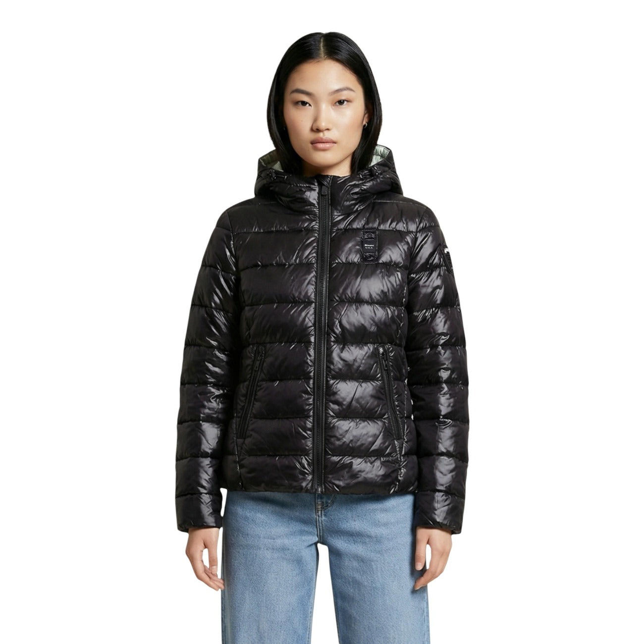 Blauer Jacke Damen