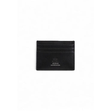 Guess Schwarzer Leder-Kartenhalter