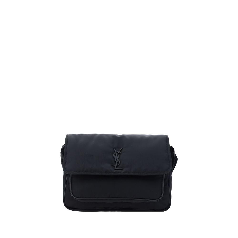 Saint Laurent Schultertasche aus schwarzem Polyamid