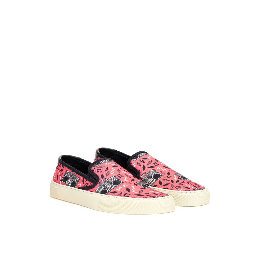 Saint Laurent Rosa Baumwoll-Plateau-Sneaker