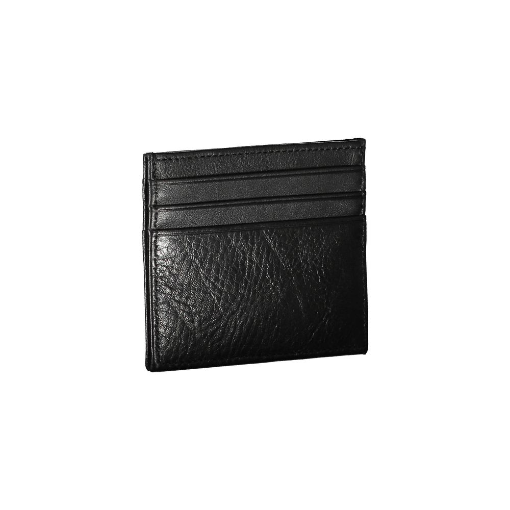 Tommy Hilfiger Schwarzes Leder Herren Portemonnaie