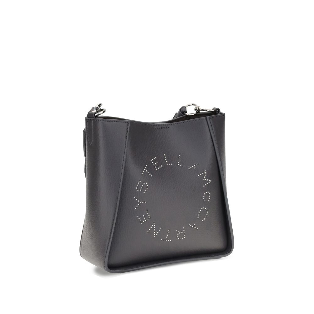 Stella McCartney Graue Schultertasche aus Polyamid