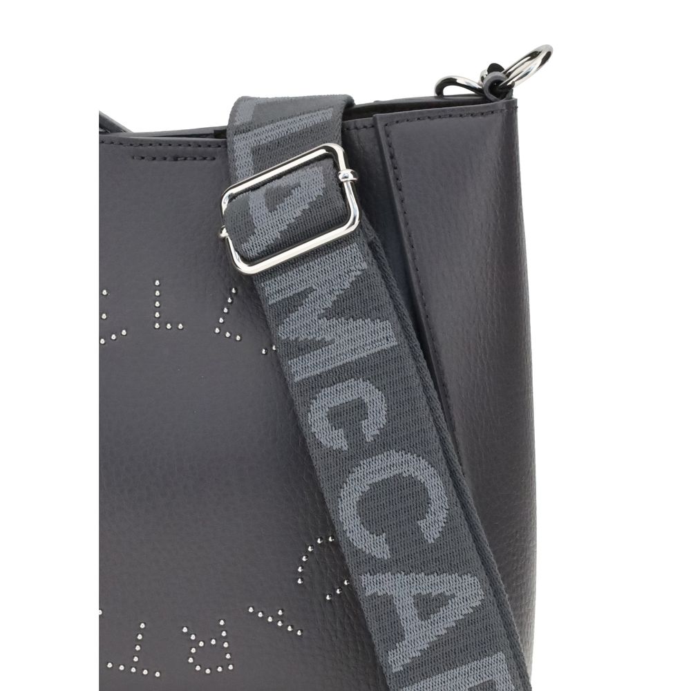 Stella McCartney Graue Schultertasche aus Polyamid