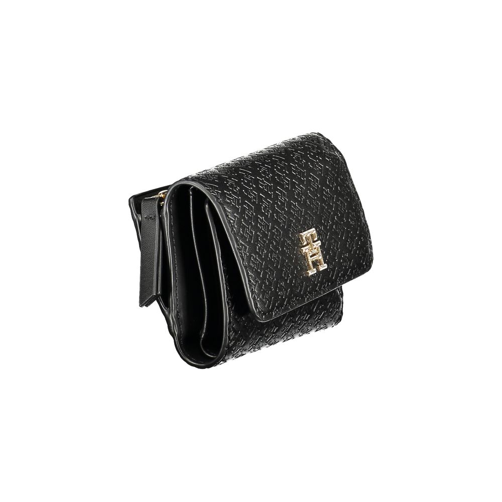 Tommy Hilfiger Schwarzes Polyethylen-Portemonnaie