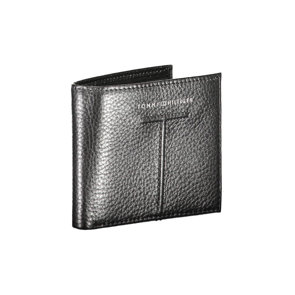 Tommy Hilfiger Schwarzes Leder Portemonnaie
