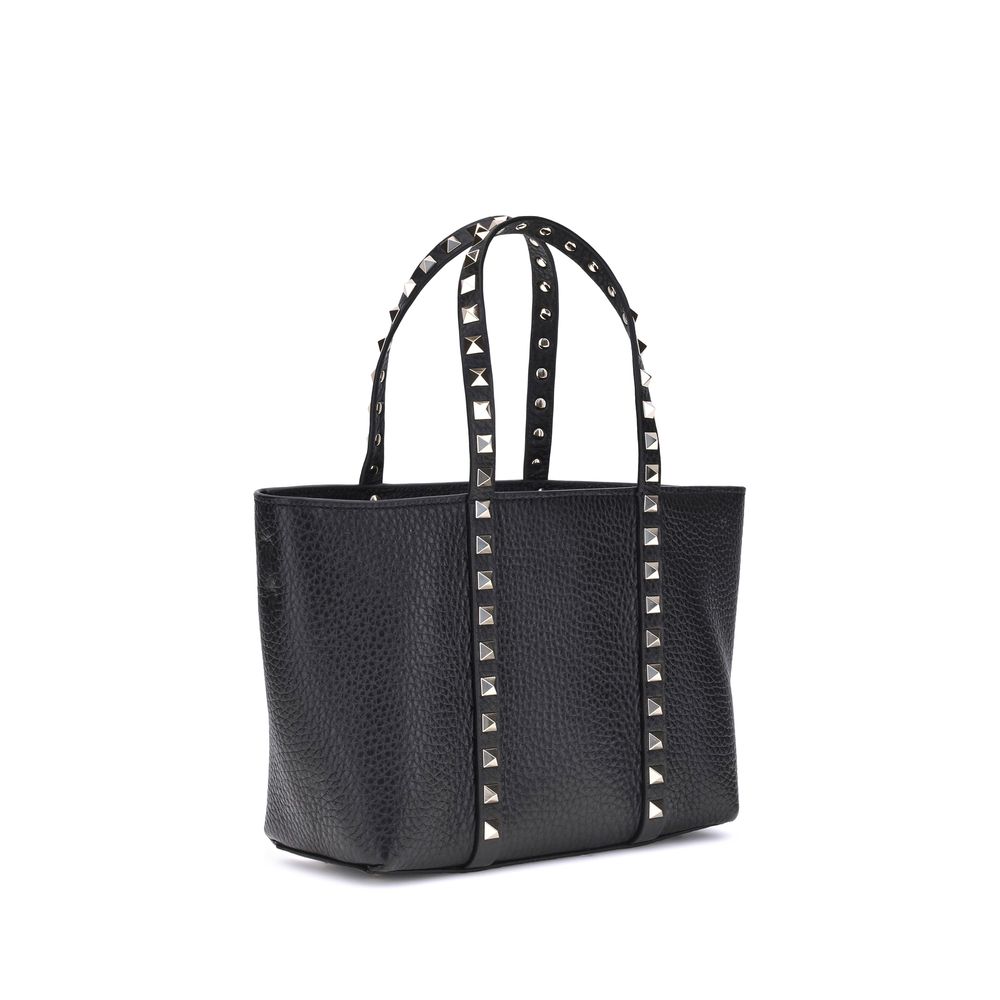 Valentino Garavani Schwarze Kalbshaut Bos Taurus Schultertasche