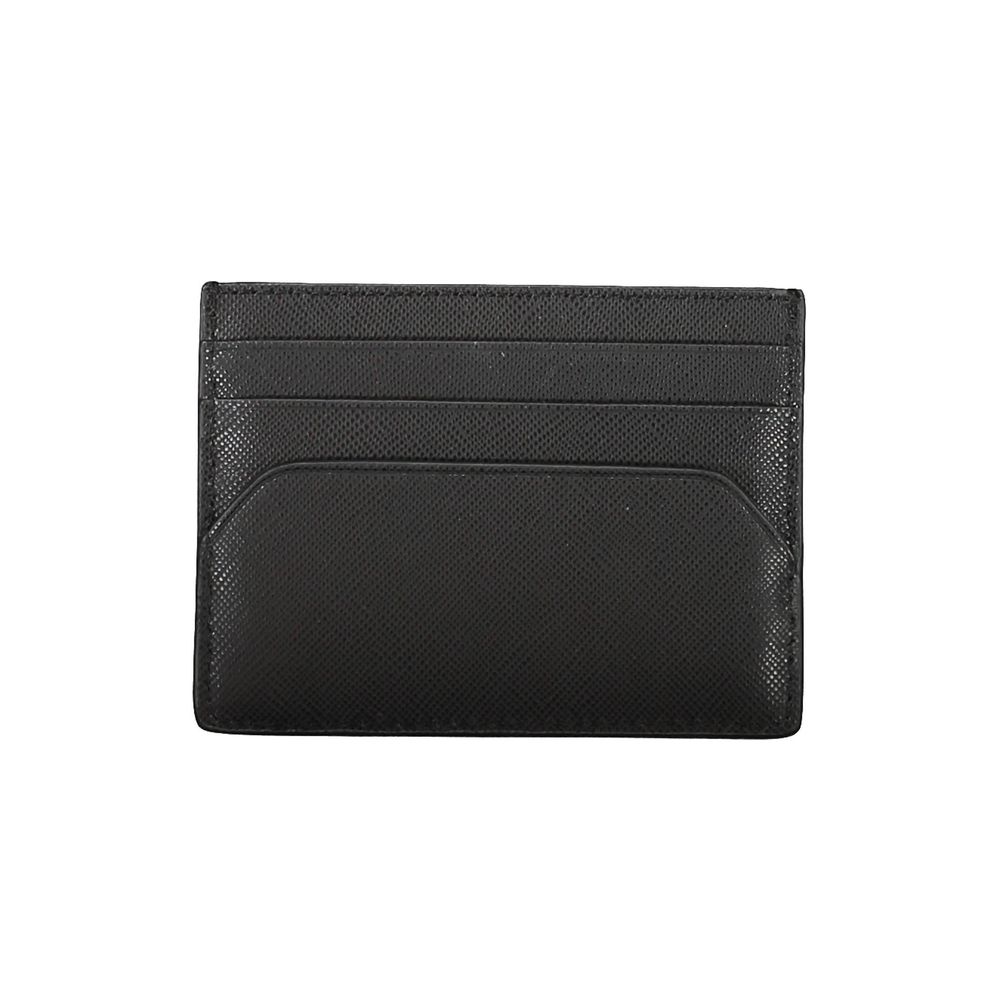 Tommy Hilfiger Schwarzes Leder Portemonnaie