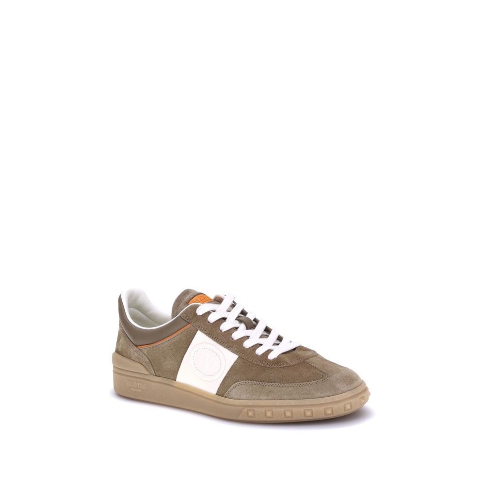Valentino Garavani Braune Kalbshaut Bos Taurus Chunky Sneakers