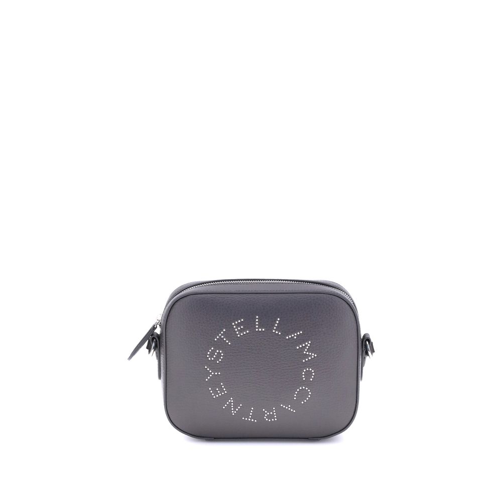 Stella McCartney Grau melierte Schultertasche aus Synthetikfasern