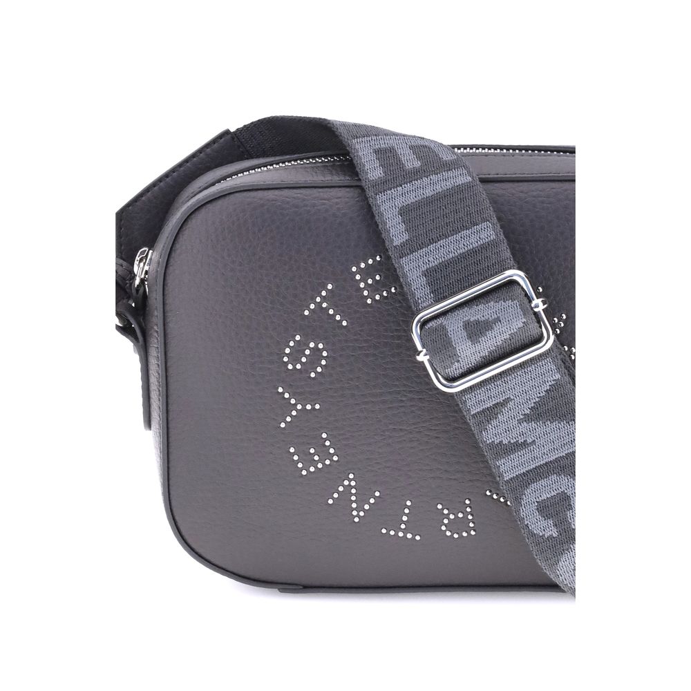 Stella McCartney Grau melierte Schultertasche aus Synthetikfasern