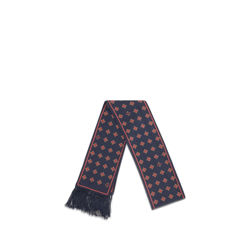 Valentino Garavani Blauer Seidenschal