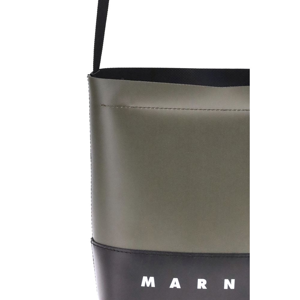 Marni Grüne Schultertasche aus Polyester