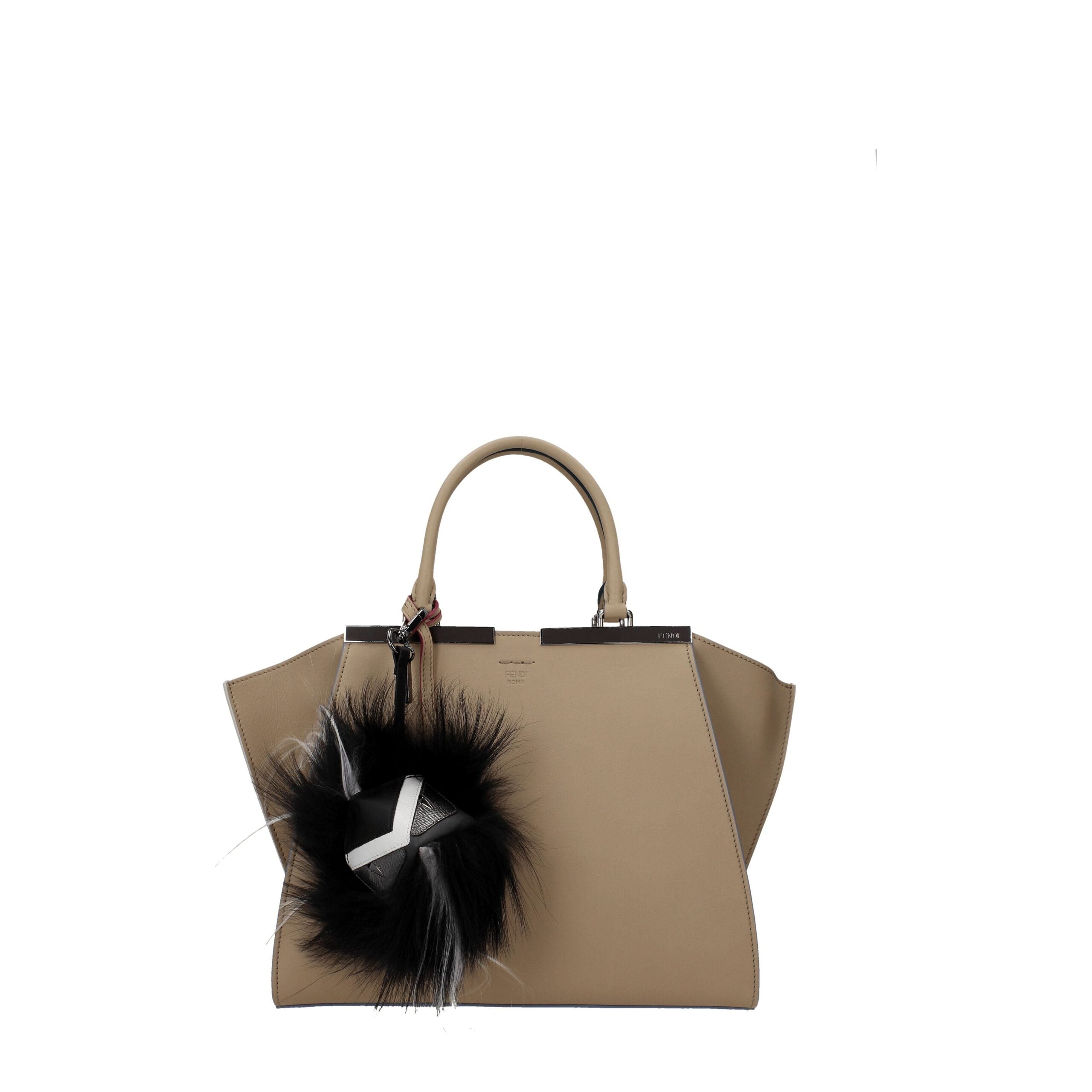 Fendi Schlüsselanhänger aus Schwarzem Leder