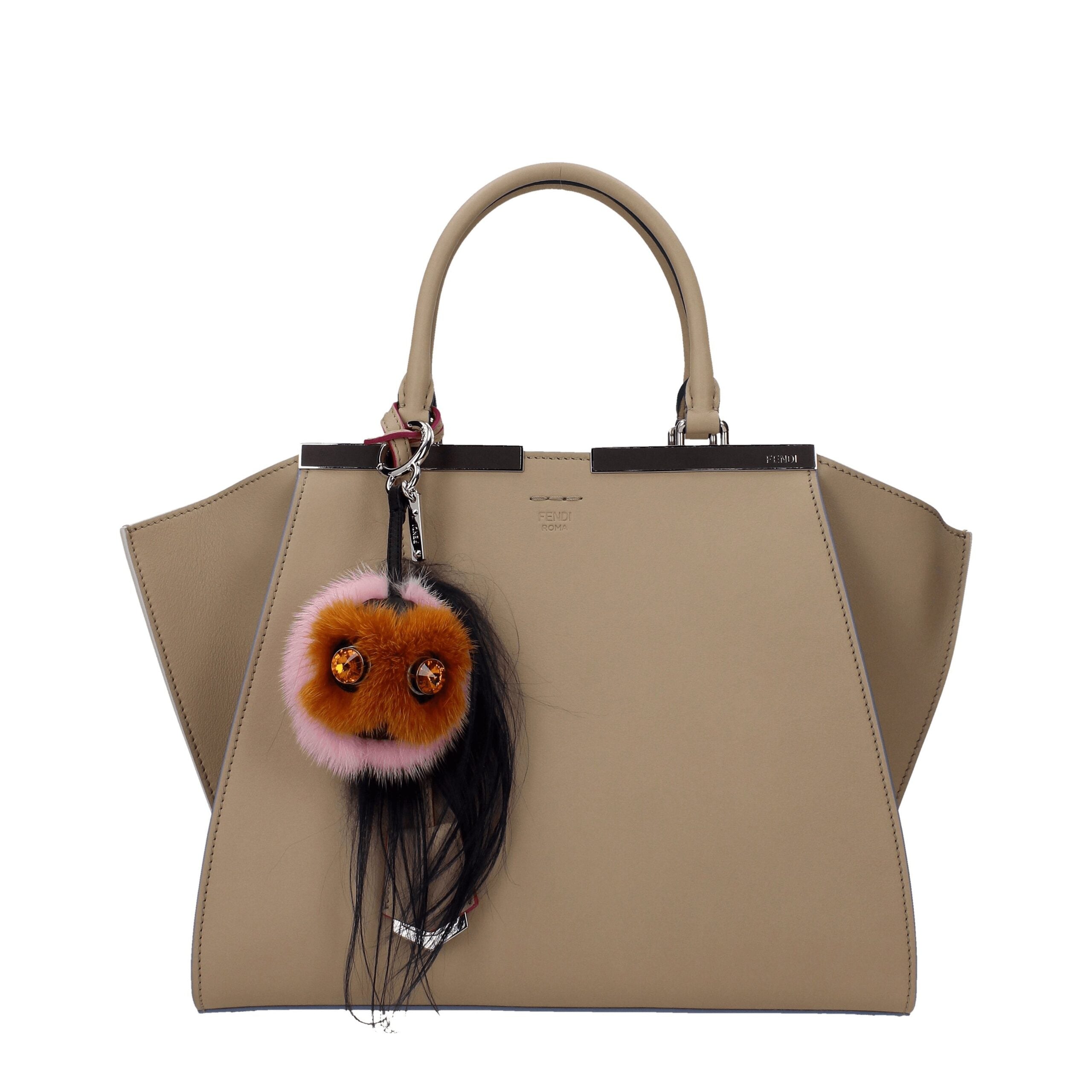 Fendi Brauner Fell-Schlüsselanhänger