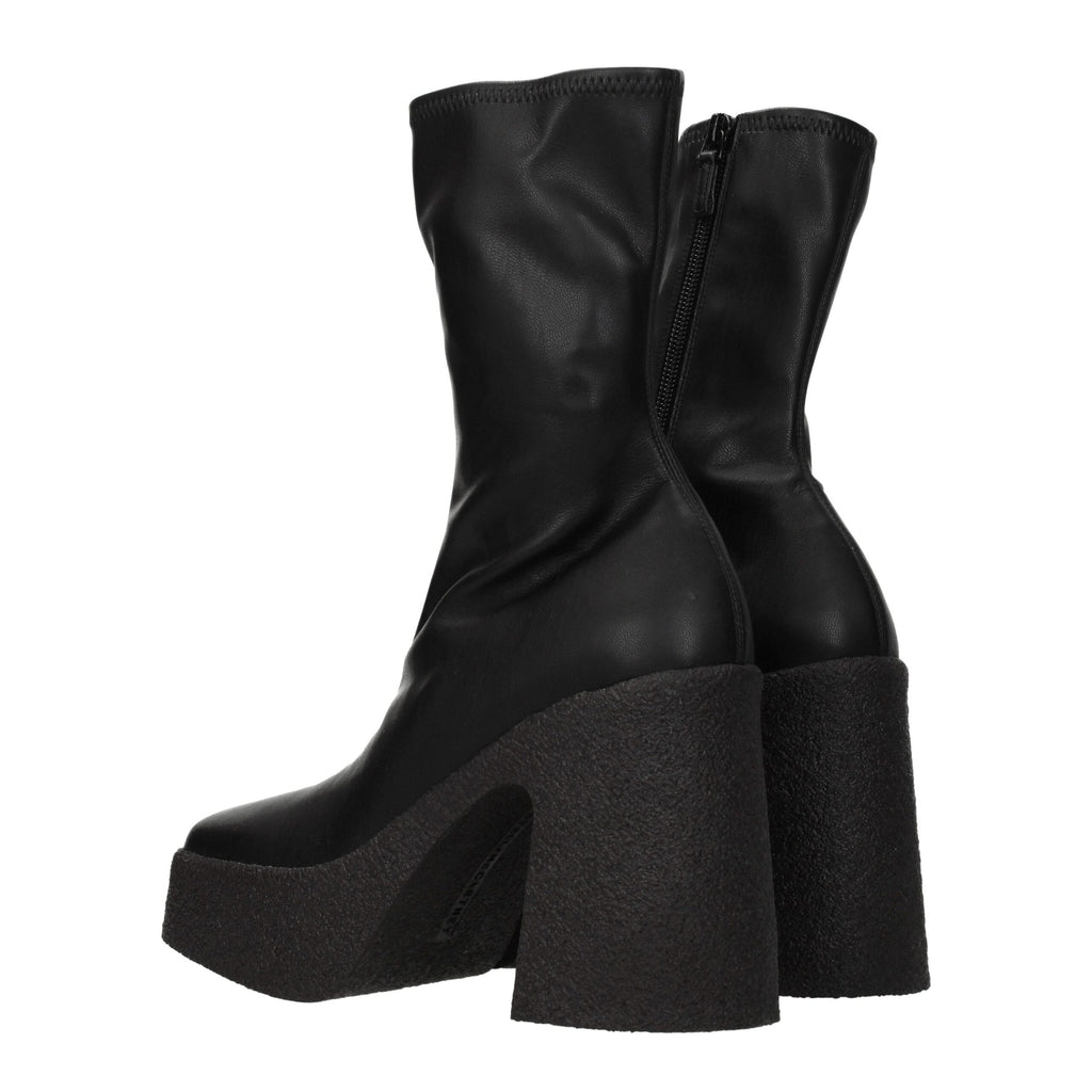 Stella McCartney Schwarze Lederstiefeletten
