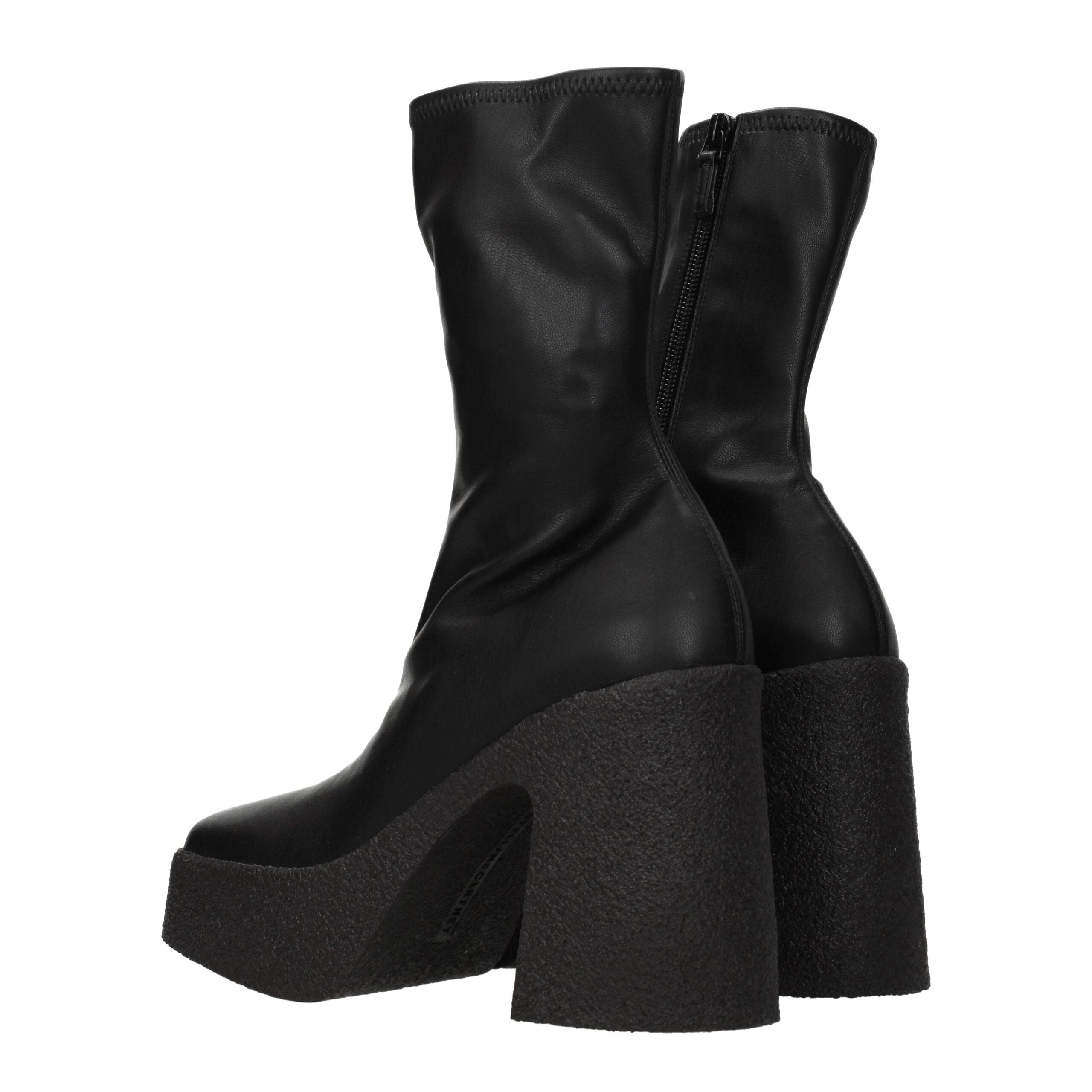 Stella McCartney Schwarze Lederstiefeletten