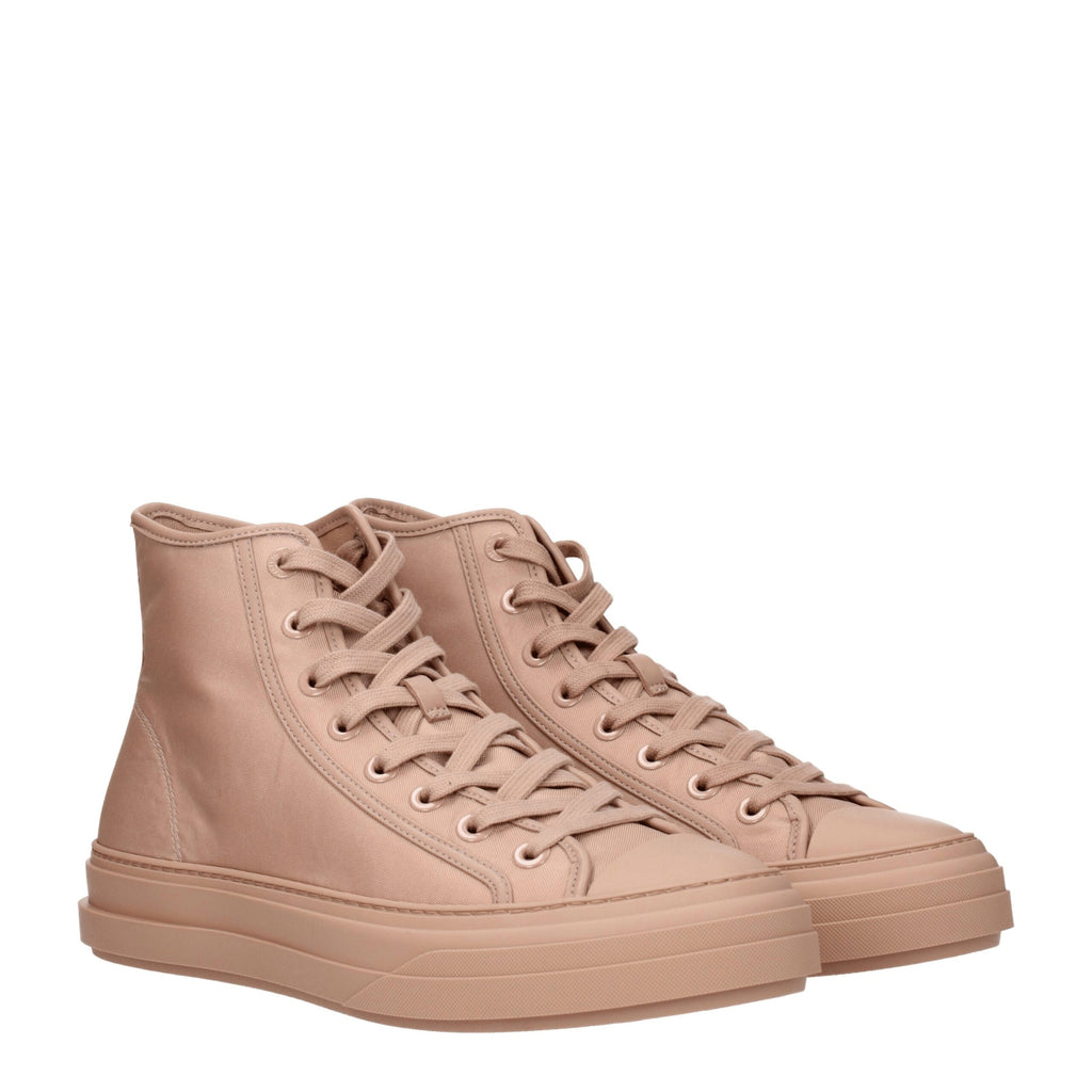 Valentino Garavani Rosa Stoff-High-Top-Sneaker
