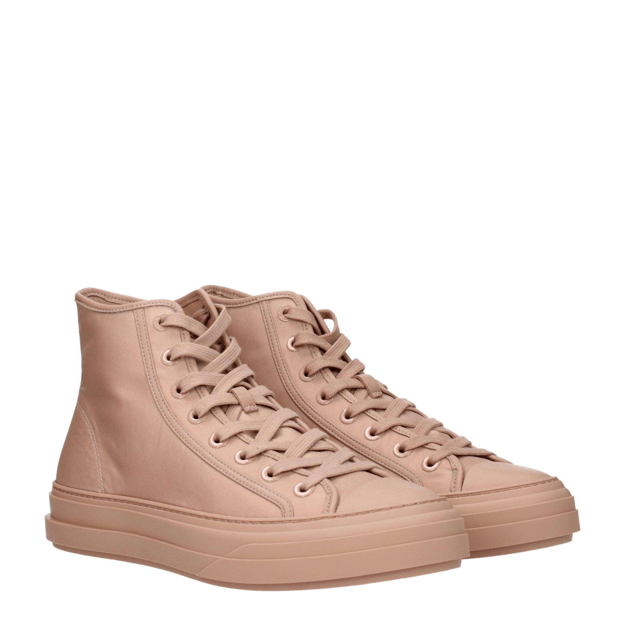 Valentino Garavani Rosa Stoff-High-Top-Sneaker
