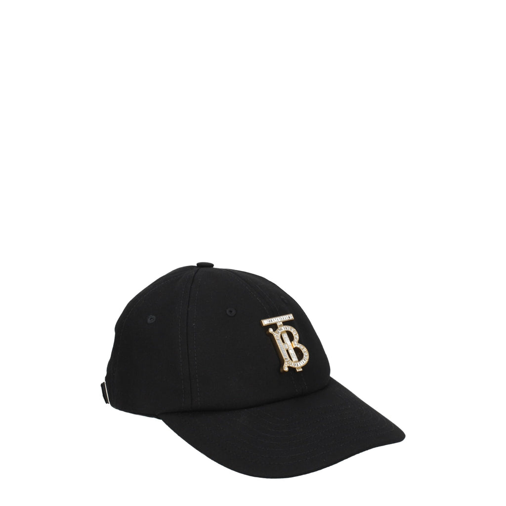 Burberry Schwarze Baumwollkappe (Baseball-Cap)