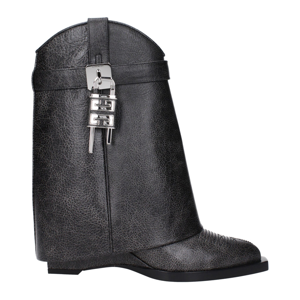 Givenchy Schwarze Lederstiefeletten