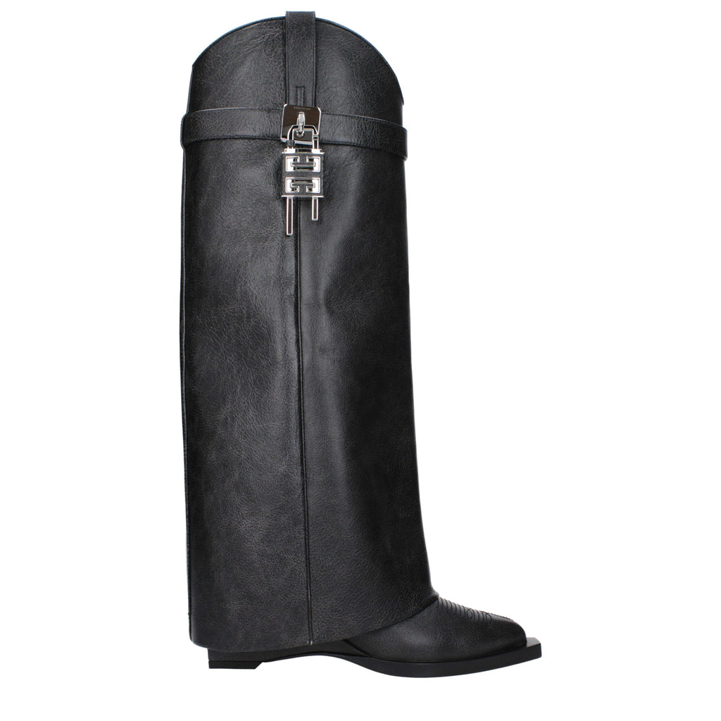 Givenchy Schwarze Lederstiefel