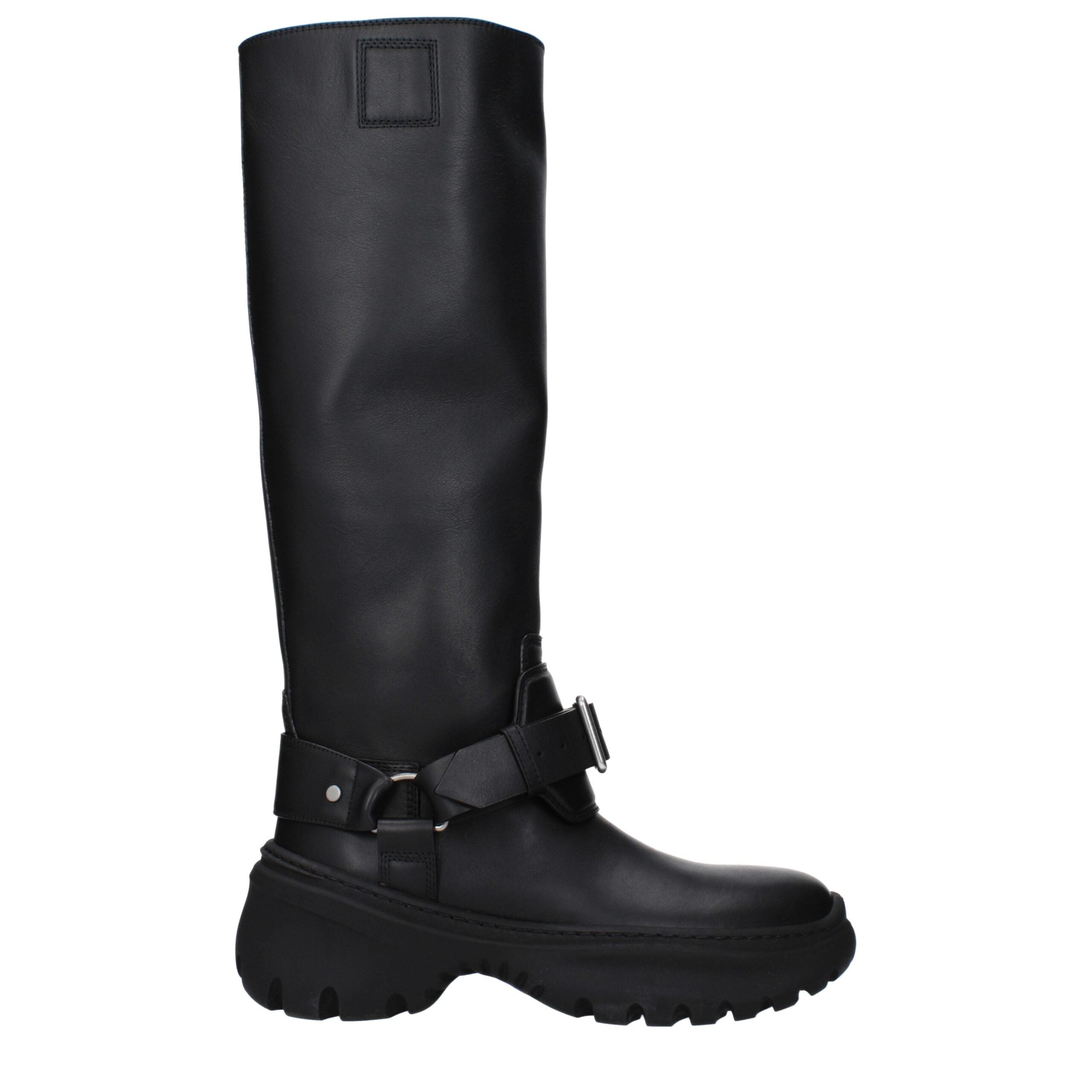 Burberry Schwarze Lederstiefel