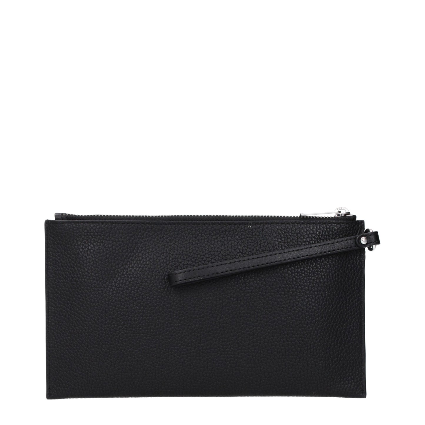Michael Kors Schwarze Leder-Clutch