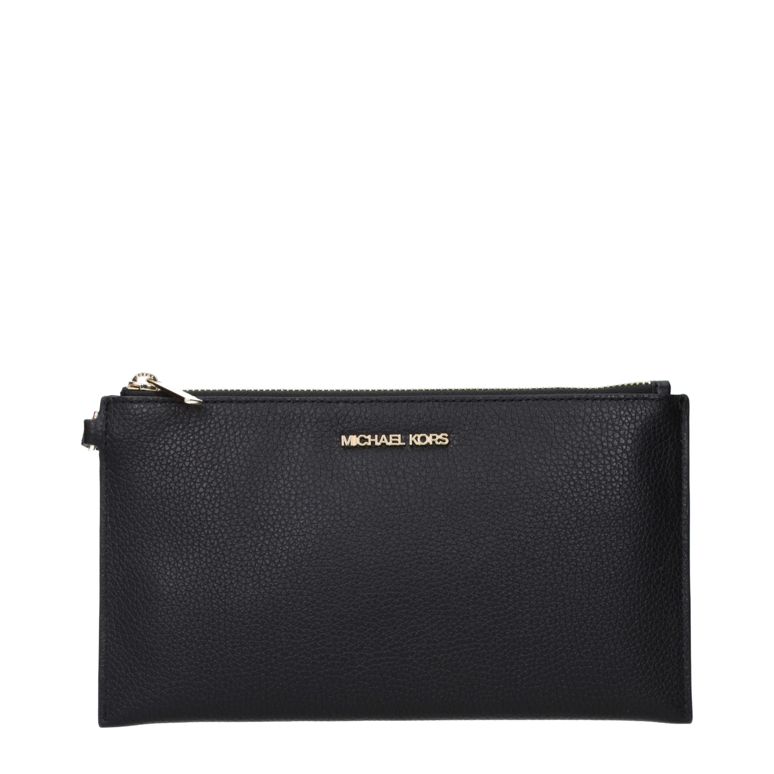 Michael Kors Elegante Clutch aus schwarzem Leder