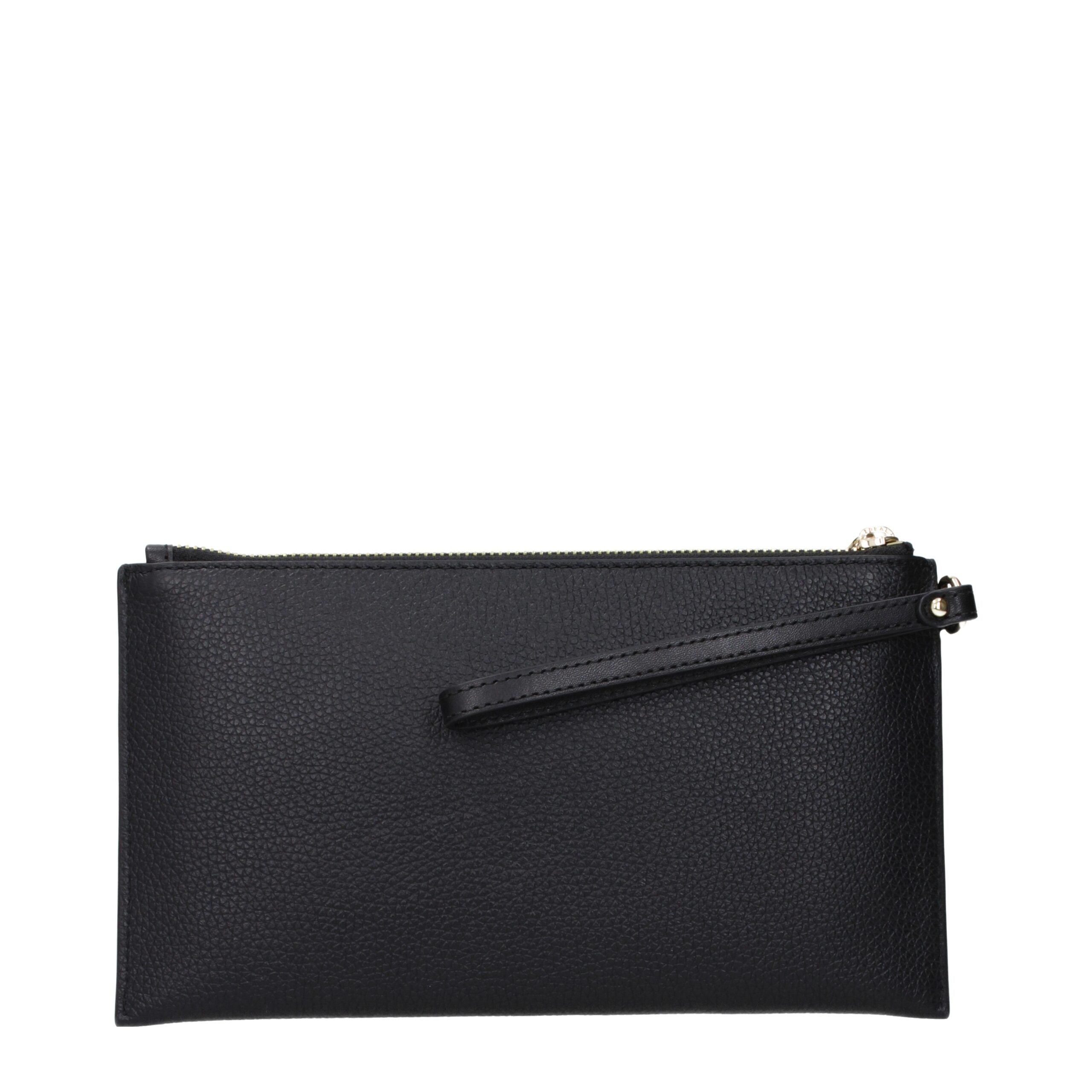 Michael Kors Elegante Clutch aus schwarzem Leder