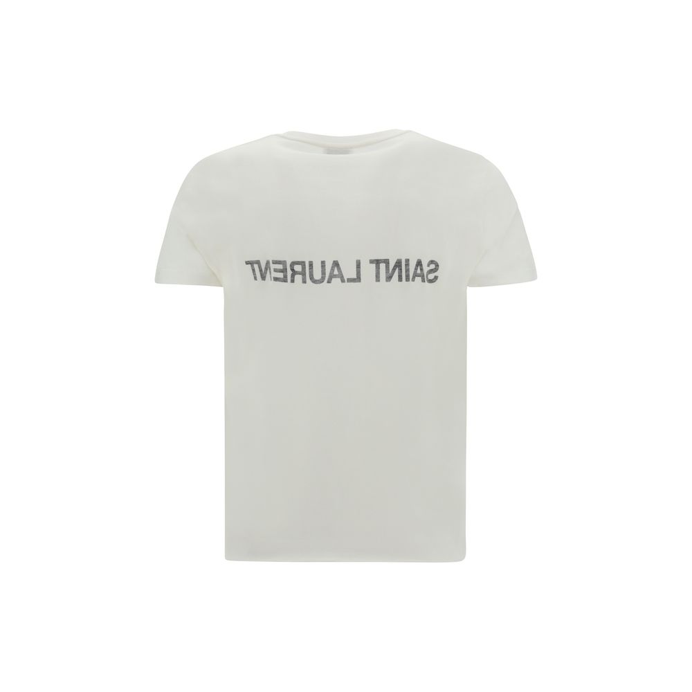 Saint Laurent Weißes Baumwoll-T-Shirt