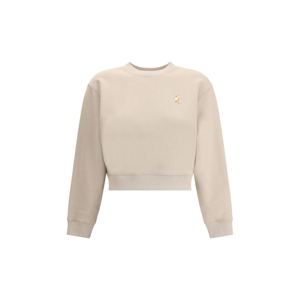 Maison Kitsuné Beiger Baumwoll-Sweatshirt