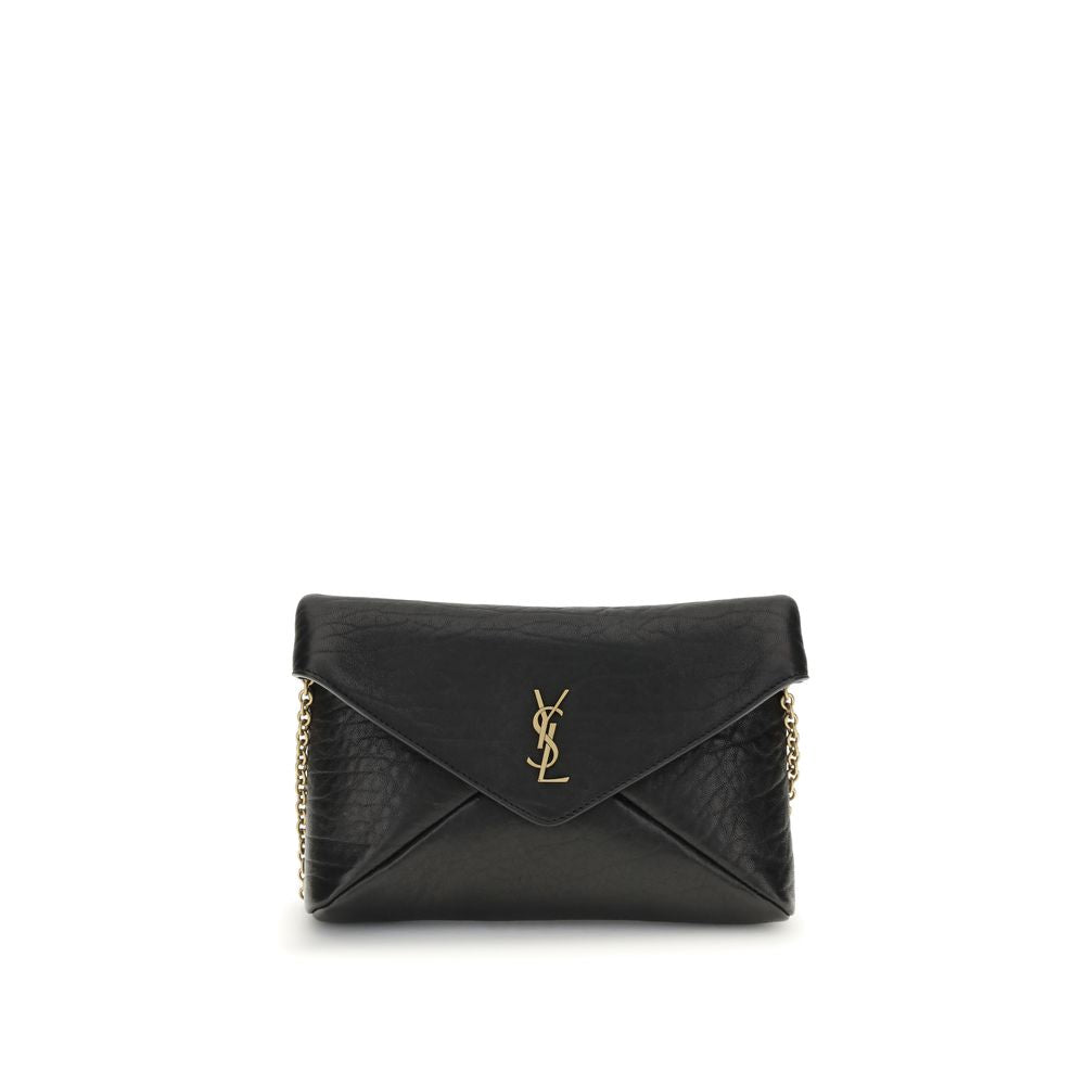 Saint Laurent Clutch-Tasche mit Cassandre-Kette
