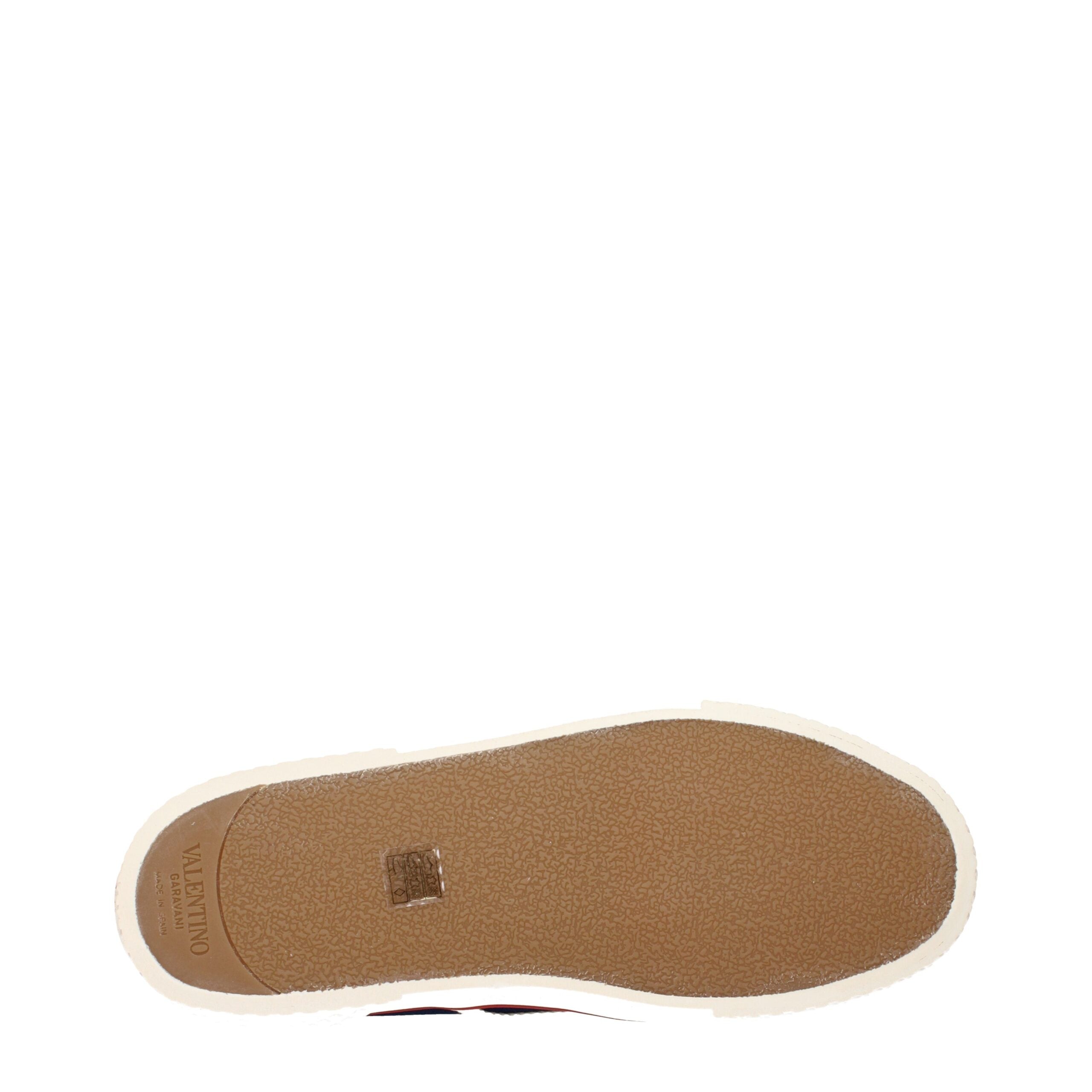 Valentino Garavani Blaue Stoff-Sneaker mit niedrigem Schaft