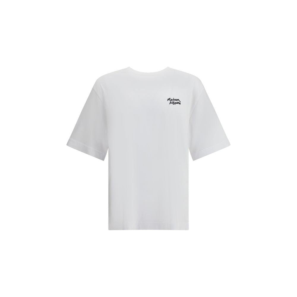 Maison Kitsuné Weißes Baumwoll-T-Shirt