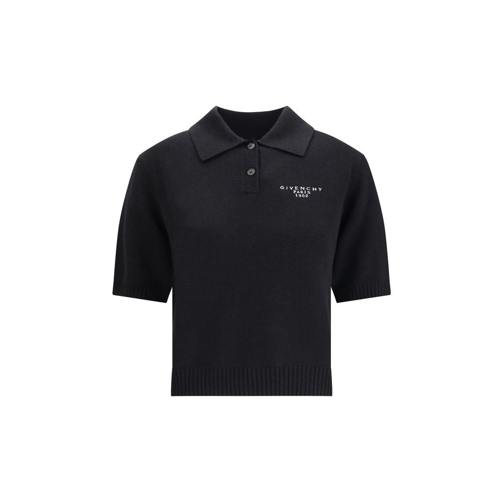 Givenchy Schwarzes Woll-Poloshirt