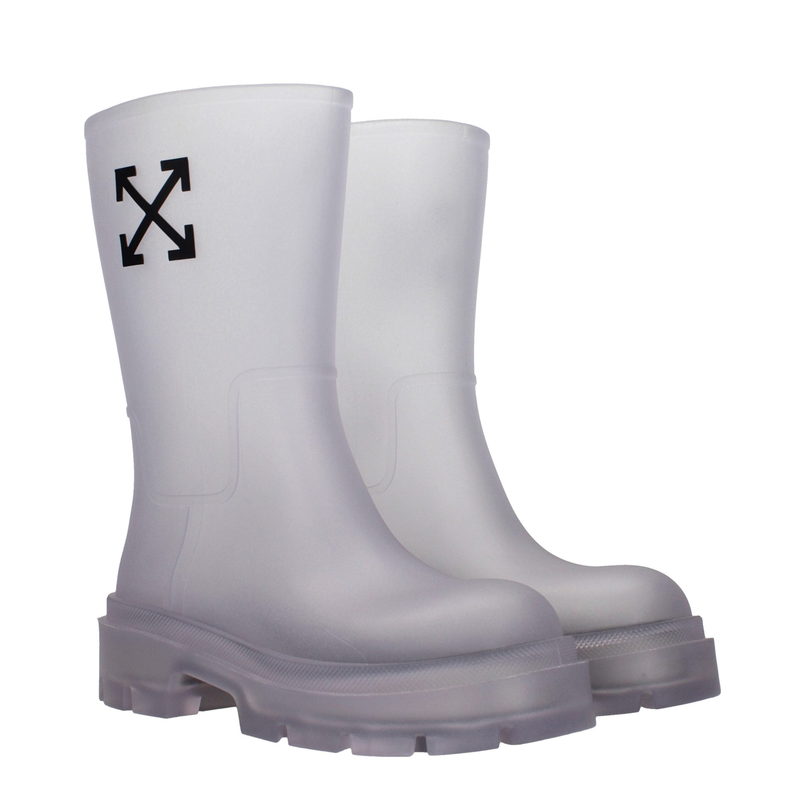 Off-White Transparente Pvc-Stiefeletten
