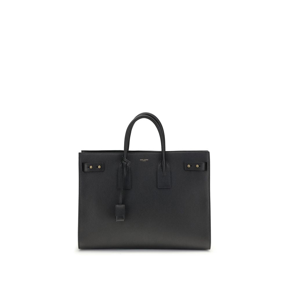 Saint Laurent Handtasche aus schwarzem Kalbsleder Bos Taurus