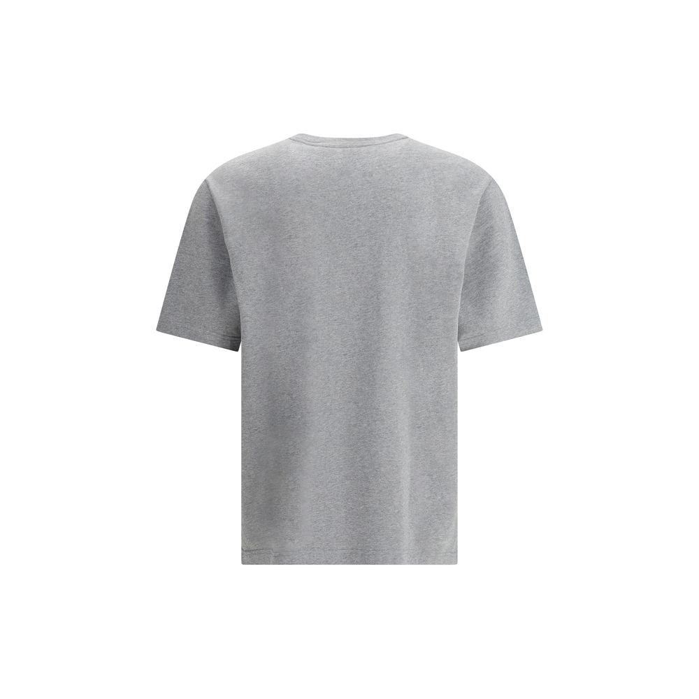 Maison Kitsuné Graues Baumwoll-T-Shirt