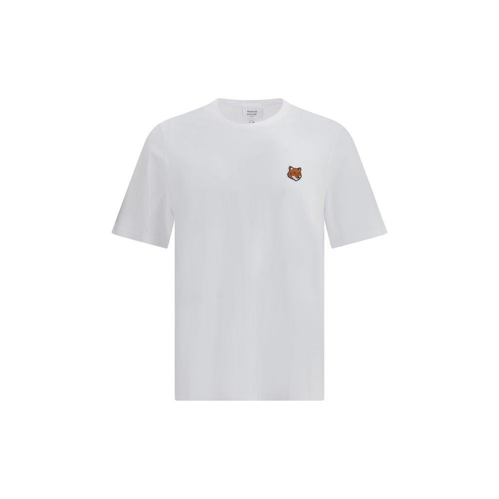 Maison Kitsuné Weißes Baumwoll-T-Shirt