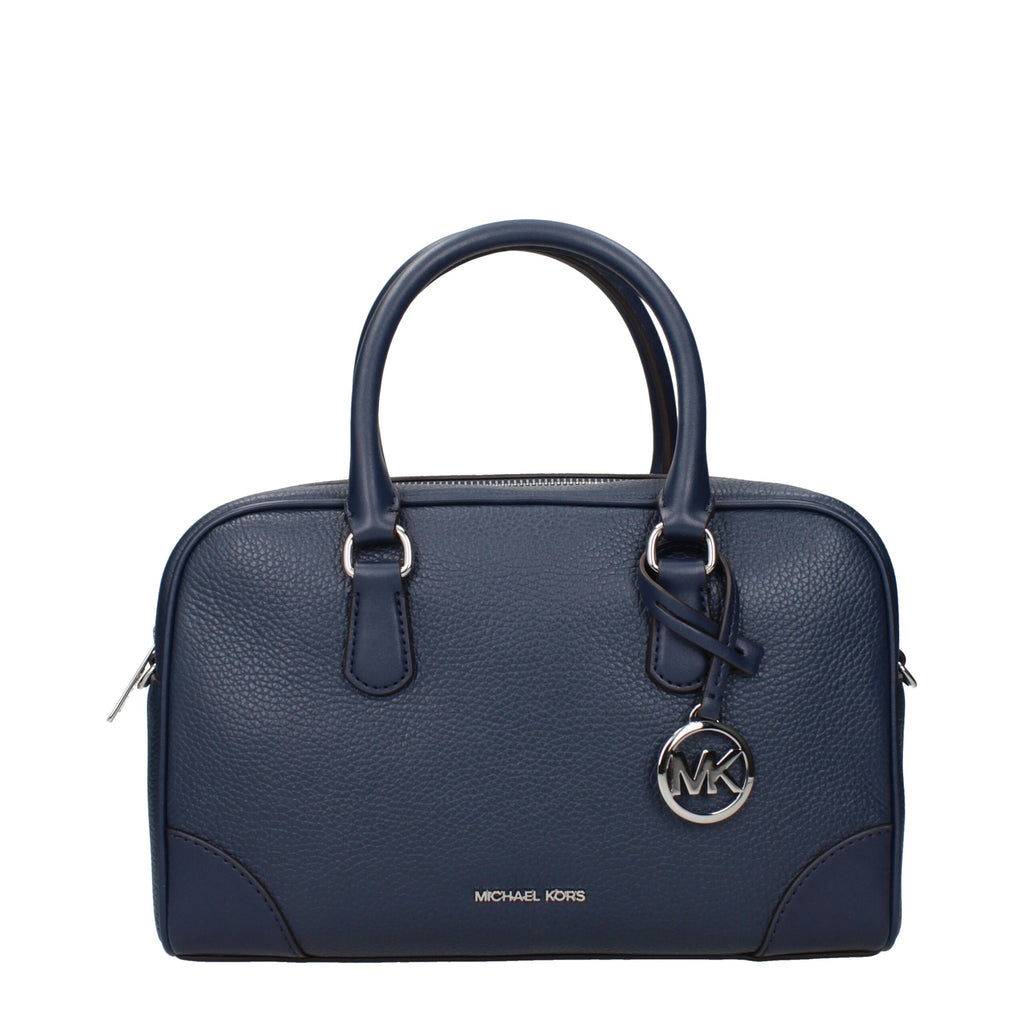Michael Kors Dunkelblaue Lederhandtasche
